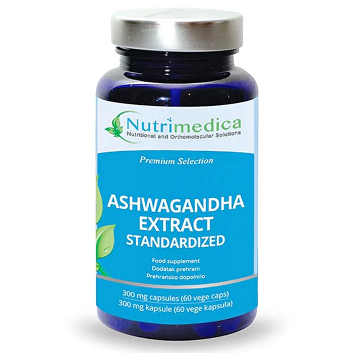 Ashwagandha ekstrakt 2,5% whitanolida Nutrimedica 60 kapsula - Alternativa Webshop
