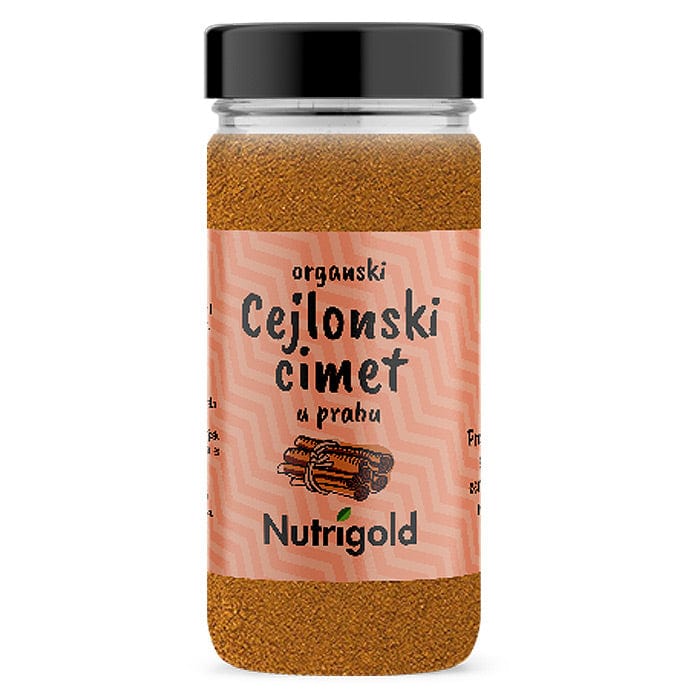 BIO Cejlonski cimet u prahu staklenka 40g Nutrigold - Alternativa Webshop