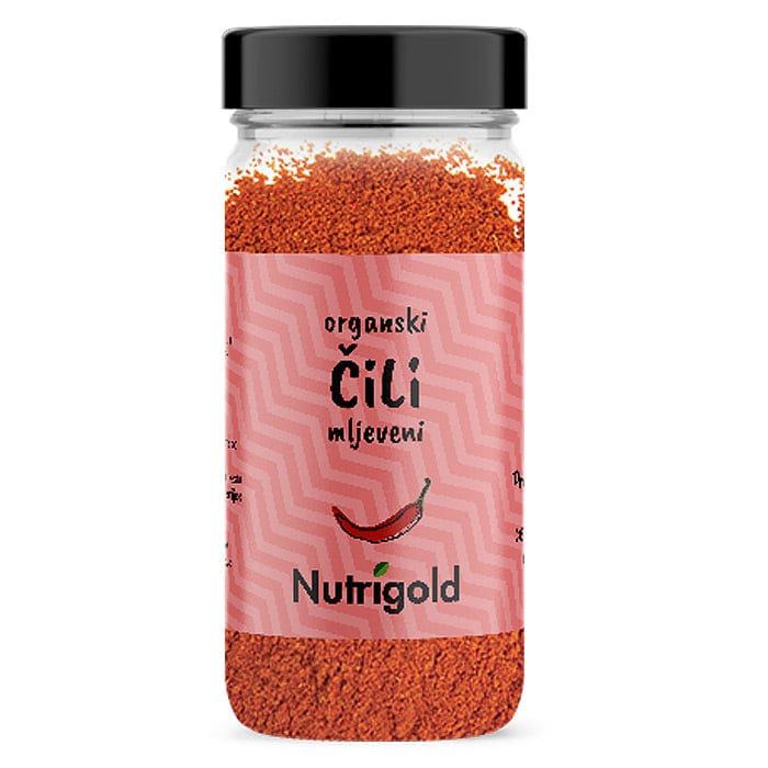 BIO Čili u prahu Staklenka 50g Nutrigold - Alternativa Webshop