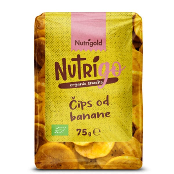 BIO čips od banane NutriGo 75g Nutrigold - Alternativa Webshop