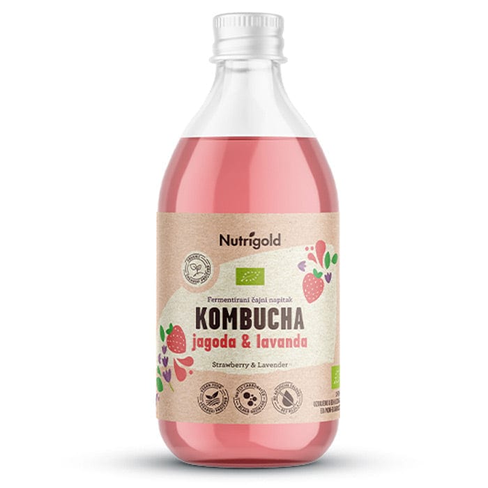 BIO kombucha jagoda & lavanda 330ml Nutrigold - Alternativa Webshop