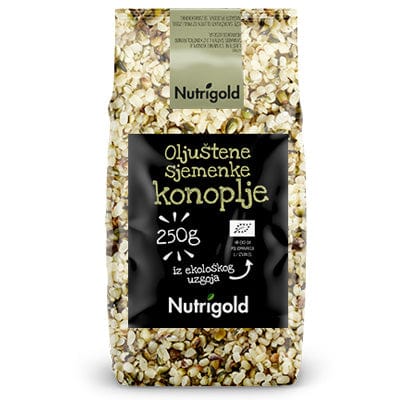 BIO Konopljine sjemenke oljuštene 250g Nutrigold - Alternativa Webshop