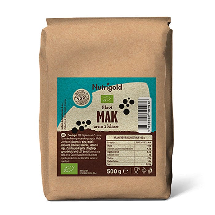 BIO Mak u zrnu 500g Nutrigold - Alternativa Webshop