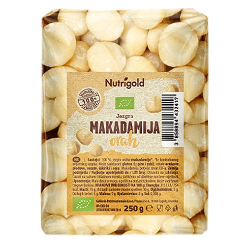 BIO Makadamija orah Nutrigold 250g - Alternativa Webshop