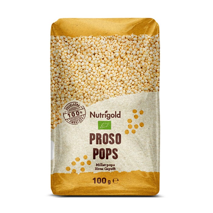 BIO Proso pops 100g Nutrigold - Alternativa Webshop