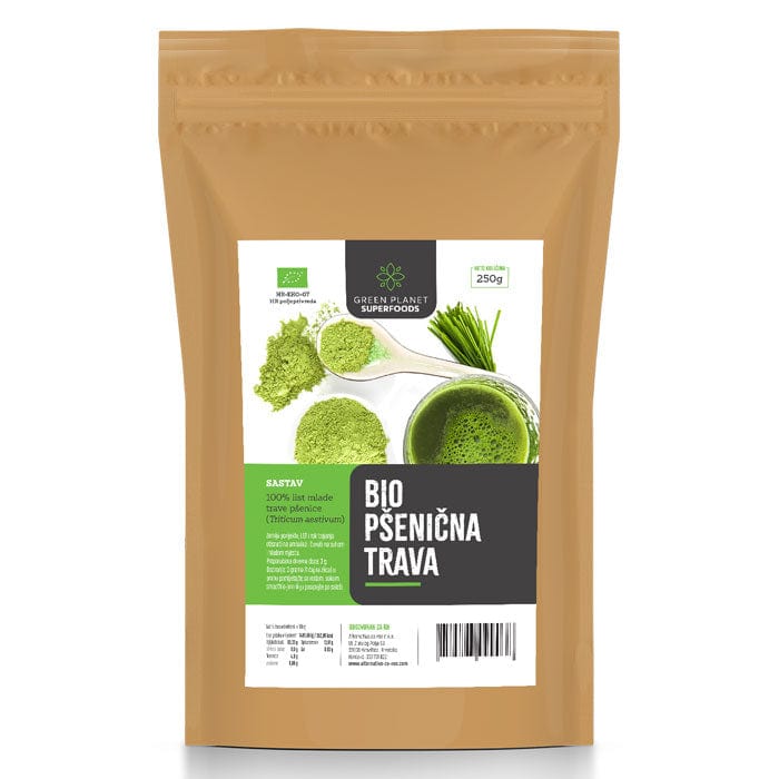 BIO Pšenična trava Green Planet Superfoods 250g - Alternativa Webshop