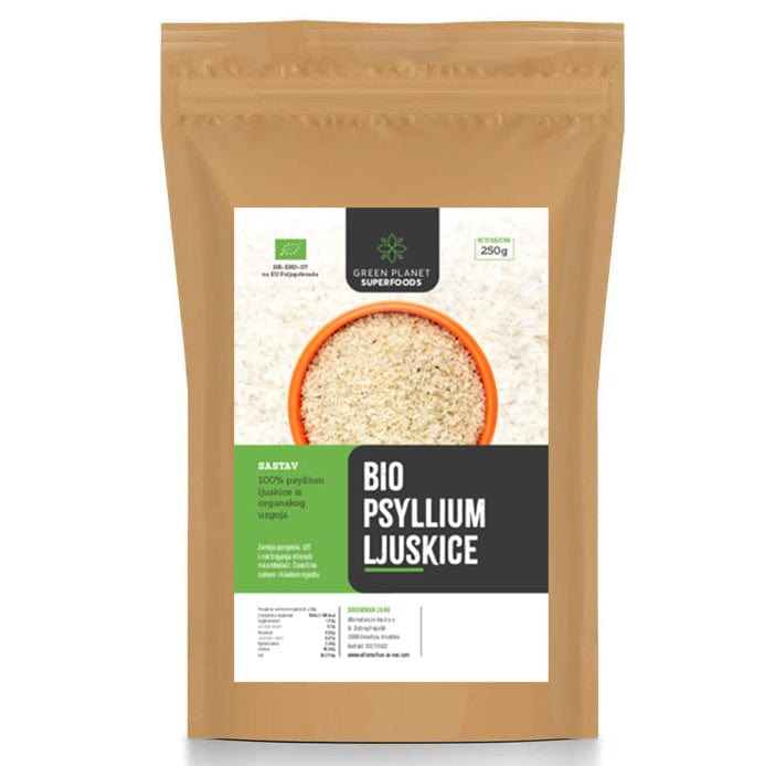 BIO Psyllium ljuskice Green Planet Superfoods 250g - Alternativa Webshop