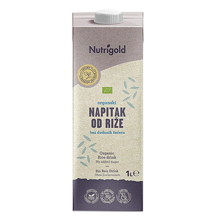 BIO rižino mlijeko bez dodanog šećera 1000ml Nutrigold - Alternativa Webshop