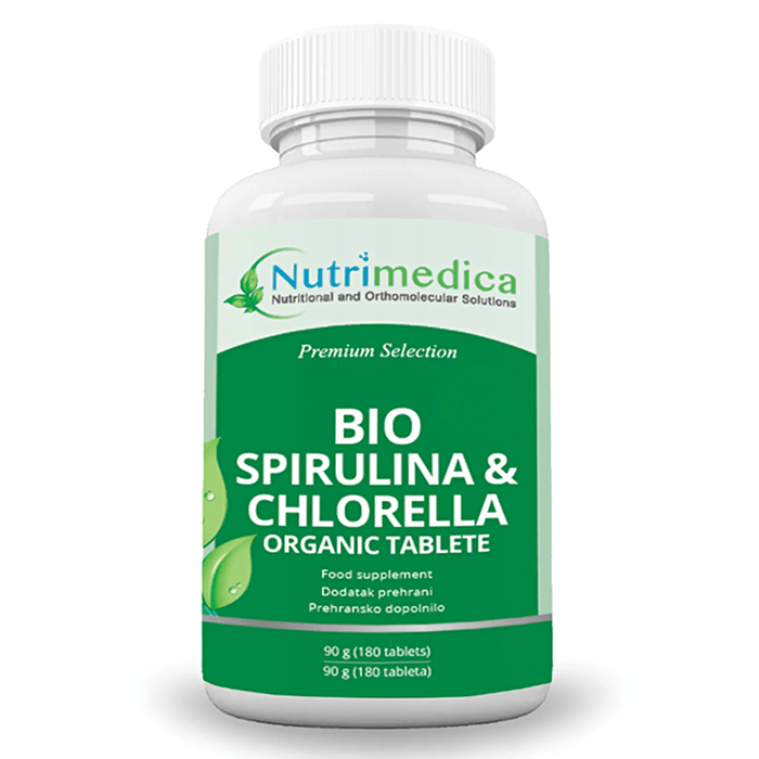 BIO Spirulina & Chlorella Nutrimedica 180 tableta - Alternativa Webshop