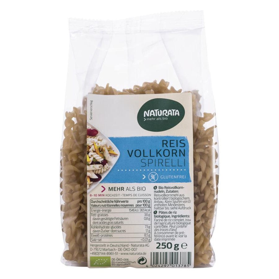 BIO tjestenina od intergralne riže - spirelli Naturata 250g - Alternativa Webshop