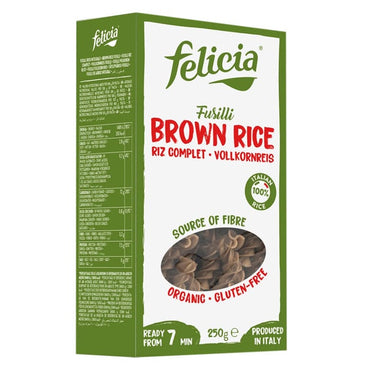 BIO Tjestenina od riže integralna bez glutena Fusilli Felica 250g - Alternativa Webshop