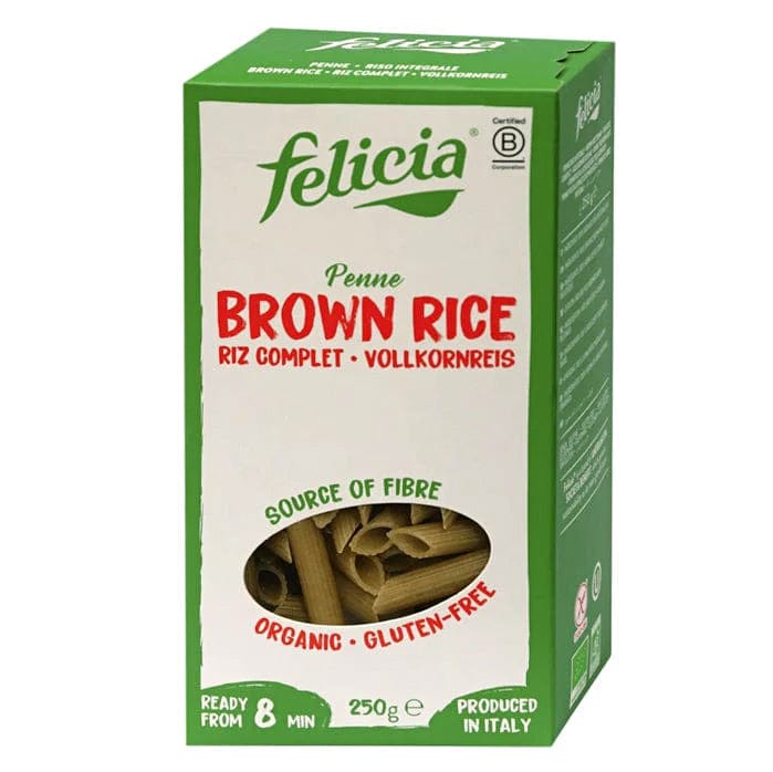BIO Tjestenina od riže integralna bez glutena Penne Felica 250g - Alternativa Webshop