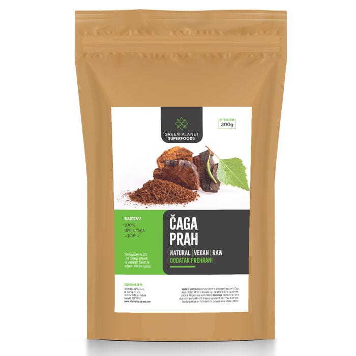 Chaga divlja u prahu Green Planet Superfoods 200g - Alternativa Webshop