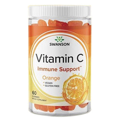 Gumeni bomboni s vitaminom C za odrasle Swanson - naranča 60kom - Alternativa Webshop