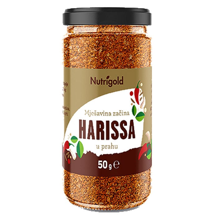 Harissa u prahu Mješavina začina - Staklenka 50g Nutrigold - Alternativa Webshop