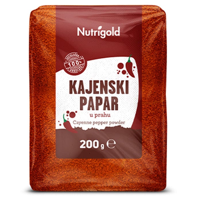 Kajenski papar prah 200g Nutrigold - Alternativa Webshop