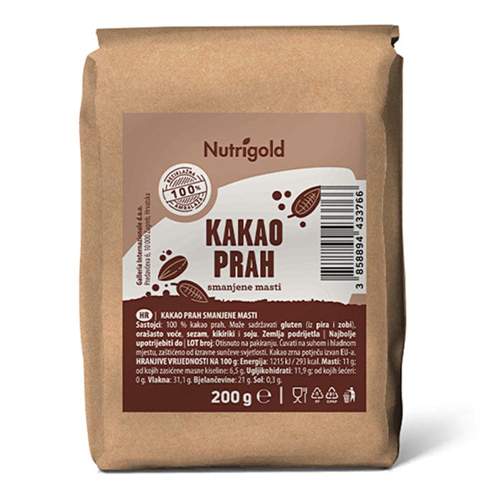 Kakao prah Nutrigold 200g - Alternativa Webshop