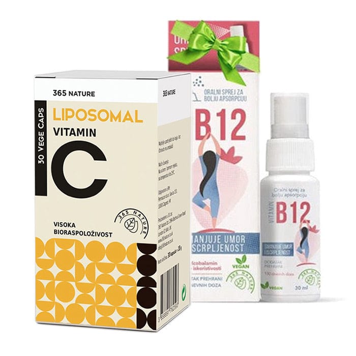 Liposomalni vitamin C 30 kapsula + vitamin B12 u spreju 30ml gratis - Alternativa Webshop