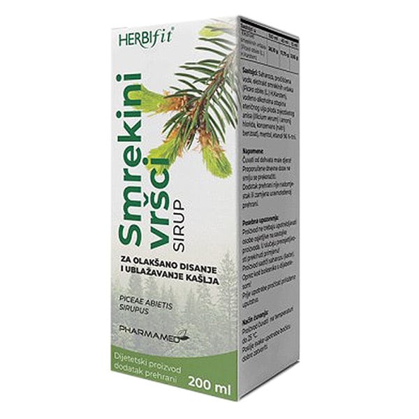 Smrekini vršci sirup Pharmamed 200ml - Alternativa Webshop