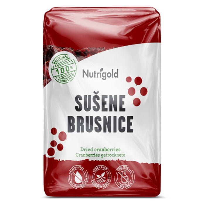 Sušene brusnice 500g Nutrigold - Alternativa Webshop