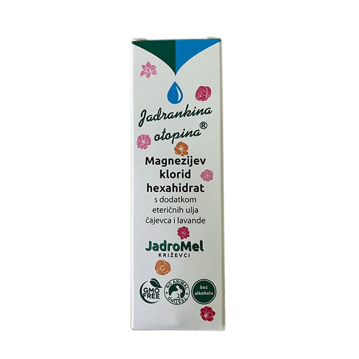 Tekući magnezijev klorid s dodatkom eteričnih ulja Jadromel 100ml - Alternativa Webshop