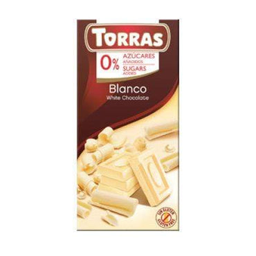 Bijela čokolada bez šećera Torras 75g