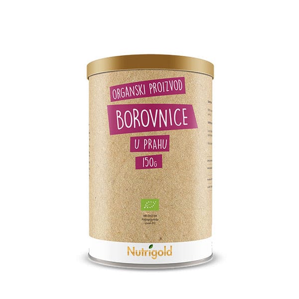 BIO Borovnice u prahu 150g Nutrigold - Alternativa Webshop