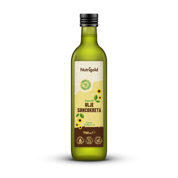 BIO Hladno prešano suncokretovo ulje 750ml Nutrigold - Alternativa Webshop