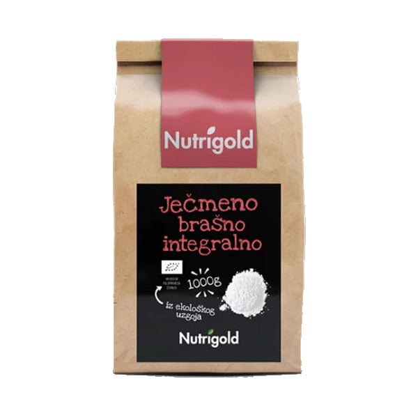 BIO Ječmeno brašno Integralno 1kg Nutrigold - Alternativa Webshop