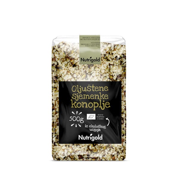 BIO Konopljine sjemenke oljuštene 500g Nutrigold - Alternativa Webshop