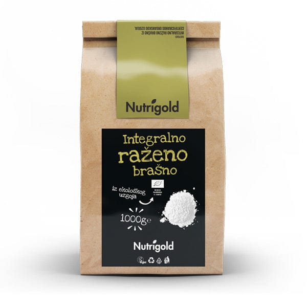 BIO Raženo brašno Integralno 1kg Nutrigold - Alternativa Webshop