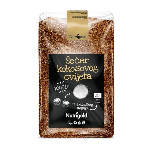 BIO šećer kokosovog cvijeta 1000g Nutrigold - Alternativa Webshop