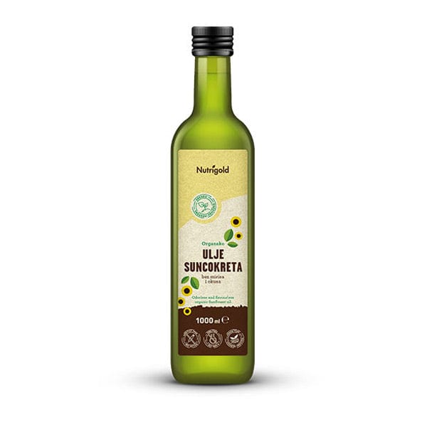 BIO Suncokretovo ulje bez mirisa i okusa 1000ml Nutrigold - Alternativa Webshop