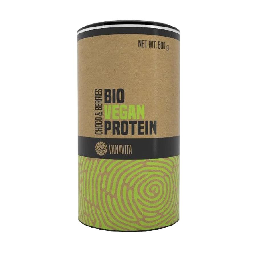 Bio Vegan Protein banana-jagoda VanaVita 600g - Alternativa Webshop