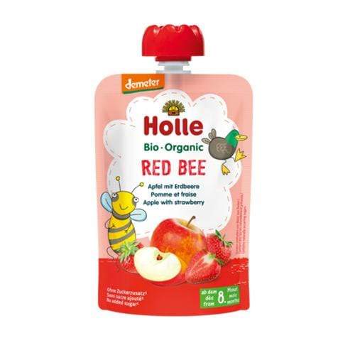 BIO Voćni pire s jabukom i jagodom voćem Holle 100g
