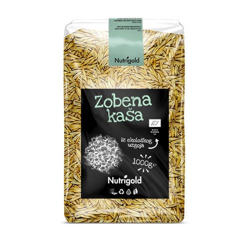 BIO Zobena kaša 1kg Nutrigold - Alternativa Webshop