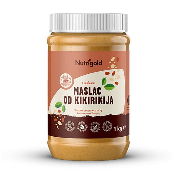 Hrskavi maslac od kikirikija 1kg Nutrigold - Alternativa Webshop