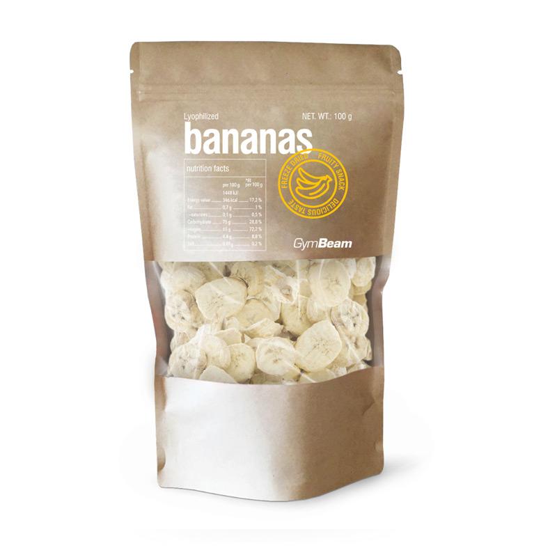 Liofilizirane banane GymBeam 100 g - Alternativa Webshop