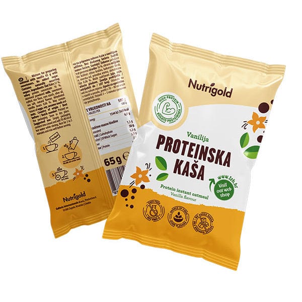 Proteinska kaša Vanilija 65g Nutrigold - Alternativa Webshop