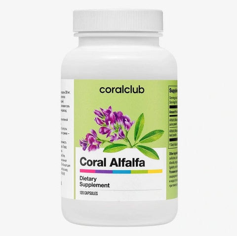 Alfalfa list i sok u prahu CoralClub 120 kapsula - Alternativa Webshop