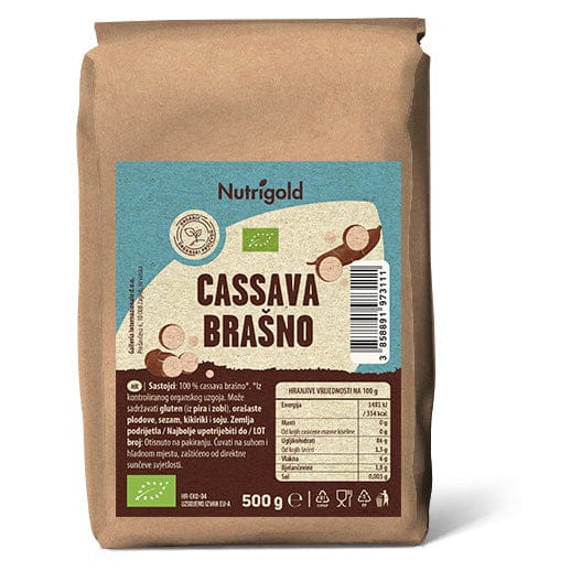 BIO Cassava brašno 500g Nutrigold - Alternativa Webshop