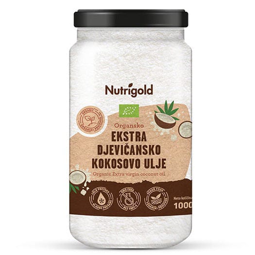 BIO ekstra djevičansko kokosovo ulje 1000 ml Nutrigold - Alternativa Webshop