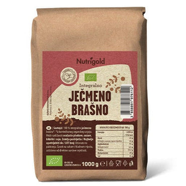 BIO Ječmeno brašno Integralno 1kg Nutrigold - Alternativa Webshop