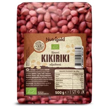 BIO Kikiriki oljušteni sirovi 500g Nutrigold - Alternativa Webshop