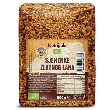 BIO Lanene sjemenke - zlatne 500g Nutrigold - Alternativa Webshop