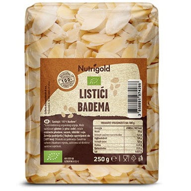 BIO Listići badema 250g Nutrigold - Alternativa Webshop