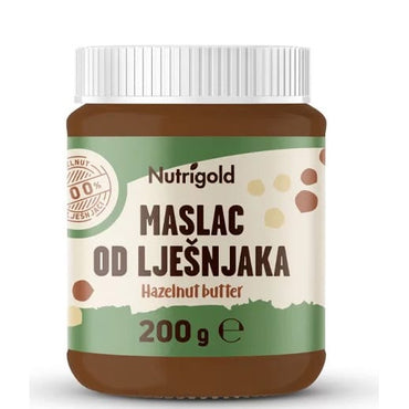 BIO Maslac od lješnjaka Nutrigold  200g - Alternativa Webshop