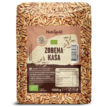 Bio Oljuštena zob / Zobena kaša Nutrigold 1kg - Alternativa Webshop