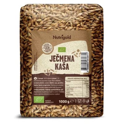 BIO Oljušteni ječam / ječmena kaša 1kg Nutrigold - Alternativa Webshop