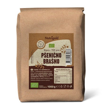 BIO Pšenično brašno Bijelo Tip 500 1kg Nutrigold - Alternativa Webshop
